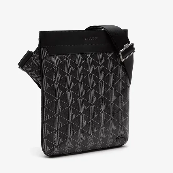 Túi Đeo Chéo Lacoste The Blend Monogram Print Shoulder Bag NH4260LX Màu Đen