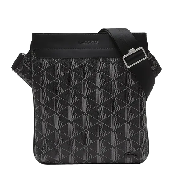 Túi Đeo Chéo Lacoste The Blend Monogram Print Shoulder Bag NH4260LX Màu Đen