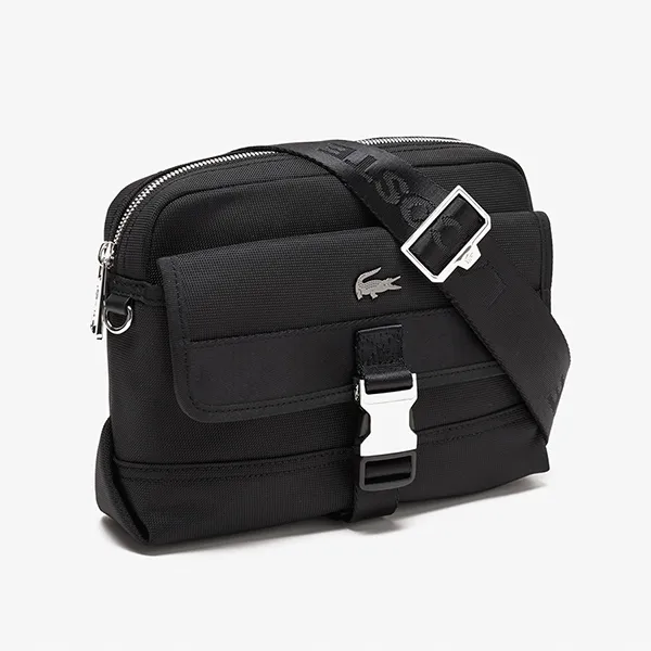 Túi Đeo Chéo Nam Lacoste Men's Kome Reporter Bag NH4590KO 000 Màu Đen