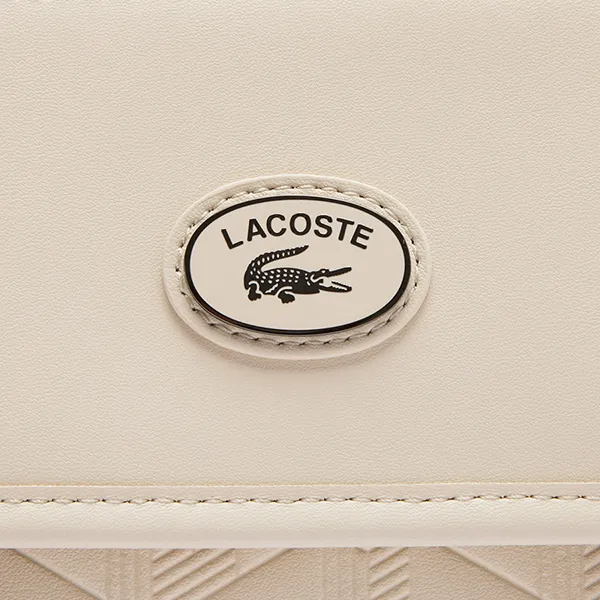Túi Đeo Chéo Nam Lacoste Nomogramme Small Crossbody Bag NH4655MR M97 Màu Trắng Kem