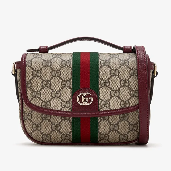 Túi Đeo Chéo Nữ Gucci Ophidia Small Top Handle Bag 836843FAE0J9789 Màu Be