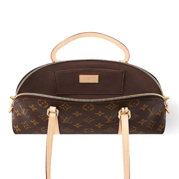 Túi Đeo Vai Nữ Louis Vuitton LV Squire East West Monogram Canvas M28953 Màu Nâu