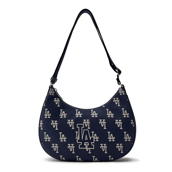 Túi Đeo Vai Nữ MLB Mono Hobo Bag LA Dodgers Navy 3ABQL023N-07NYD Màu Xanh Navy