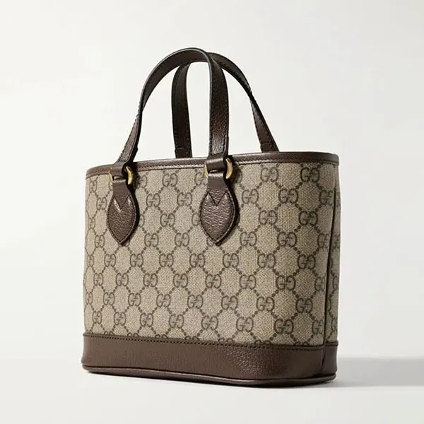 Túi Tote Nữ Gucci Ophidia Mini Màu Be Nâu