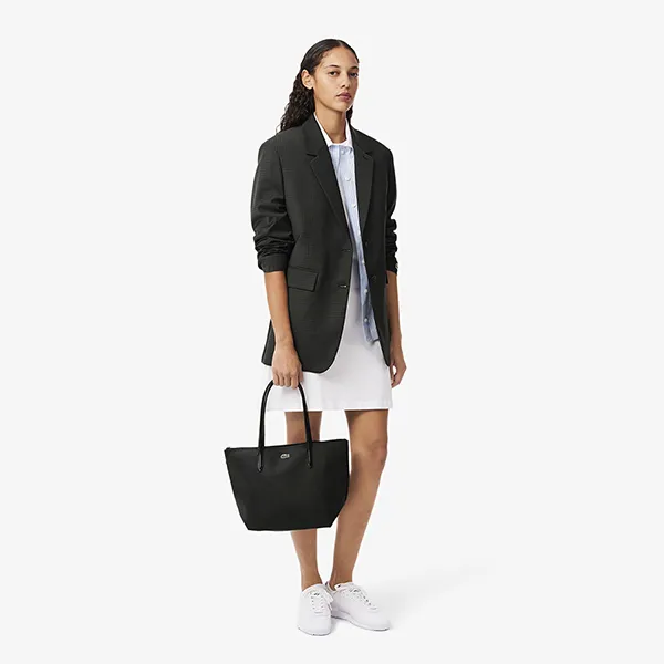 Túi Tote Nữ Lacoste Small L.12.12 Concept Bag NF2037PO Màu Đen