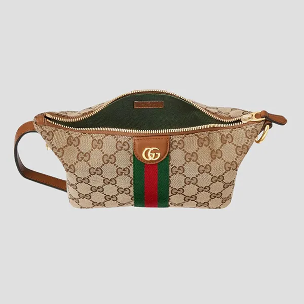 Túi Xách Tay Nữ Gucci Vanity Mini Bag Beige Brown GG Canvas 861775 FAFUF 9870 Màu Nâu Be
