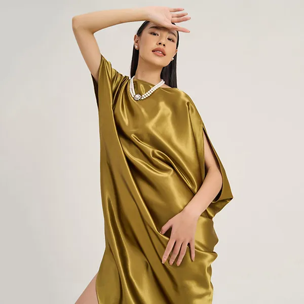 Váy Lụa Nữ F2 Fashion & Freedom The Art Of Styling D745-DC-S-0823 Màu Xanh Size S
