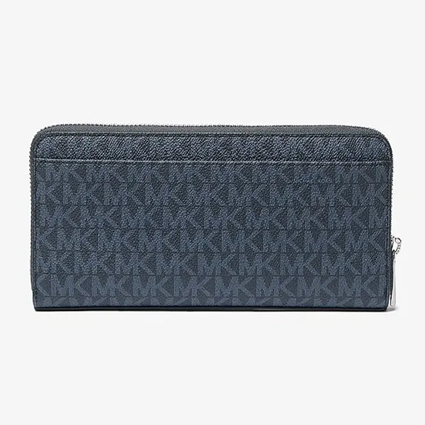 Ví Nữ Michael Kors MK Cooper Logo Zip-Around Wallet 36U9MCRE3B Màu Xanh Navy