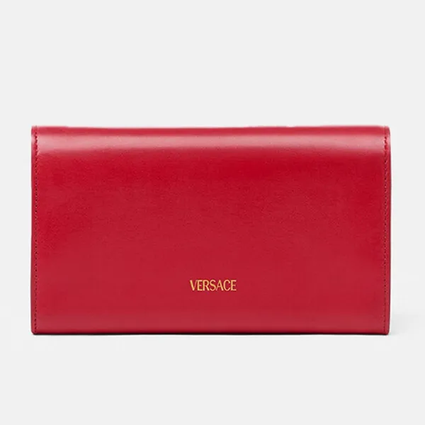 Ví Nữ Versace Medusa 95 Red Leather Wallet 10150701A107951RB3V Màu Đỏ