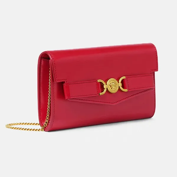 Ví Nữ Versace Medusa 95 Red Leather Wallet 10150701A107951RB3V Màu Đỏ