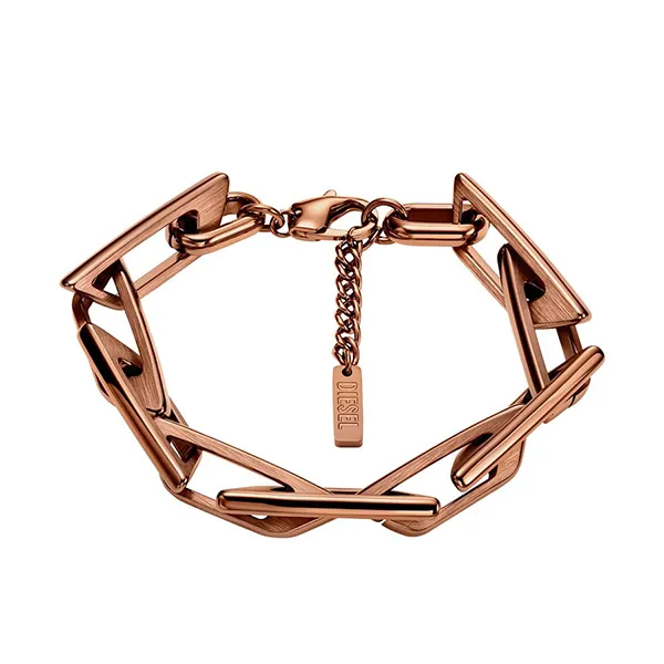 Vòng Đeo Tay Diesel Stainless Steel Chain Bracelet DX1645200 Màu Vàng Đồng