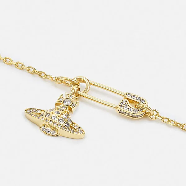 Vòng Đeo Tay Nữ Vivienne Westwood Lucrece Bracelet VW951L04N-F11 Màu Vàng Gold