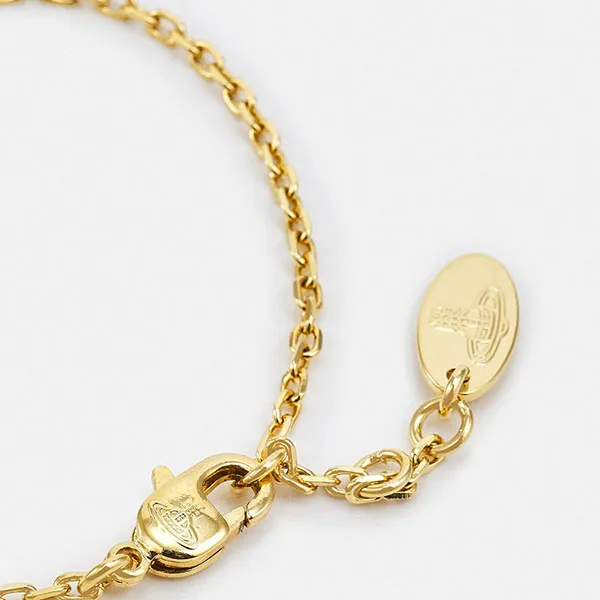 Vòng Đeo Tay Nữ Vivienne Westwood Lucrece Bracelet VW951L04N-F11 Màu Vàng Gold