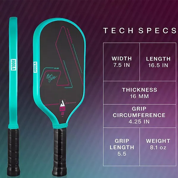 Vợt Pickleball Joola Ben Johns Hyperion CFS Paddle 16mm Màu Đen Xanh