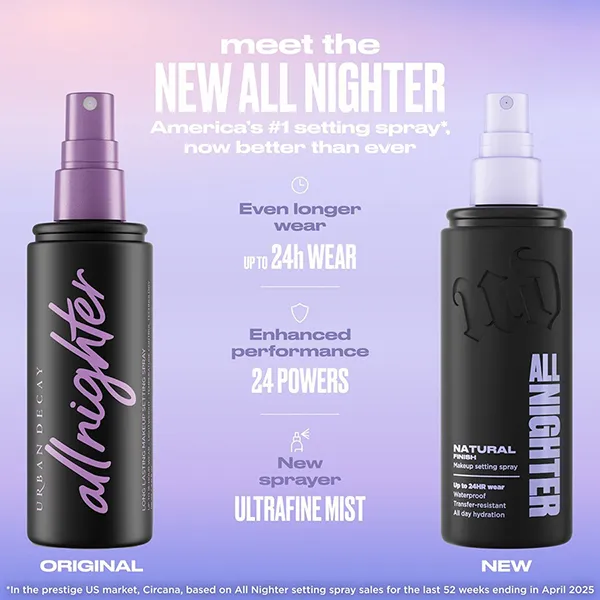 Xịt Khoá Nền Lâu Trôi Urban All Nighter Natural Finish Setting Spray 30ml