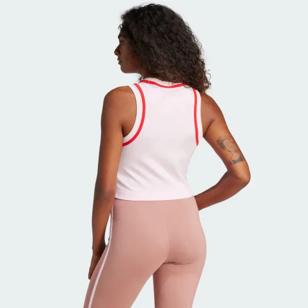 Áo Ba Lỗ Nữ Adidas Essentials Color-Pop Cotton Crop Tank Top Pink JD5554 Màu Hồng Size S