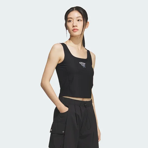 Áo Ba Lỗ Nữ Adidas Rib Slim Tank Top KE5797 Màu Đen Size M