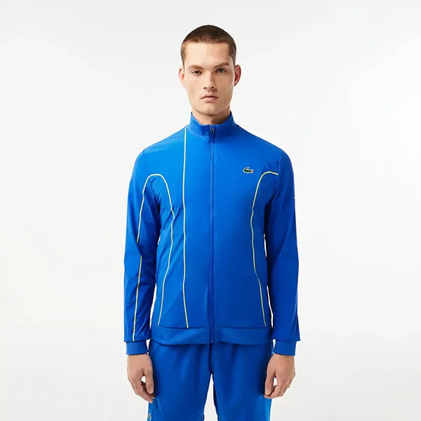 Áo Khoác Nam Lacoste Coats & Jackets Blue Men's Match Jacket BH9306 53N PTH Màu Xanh Blue Size 50