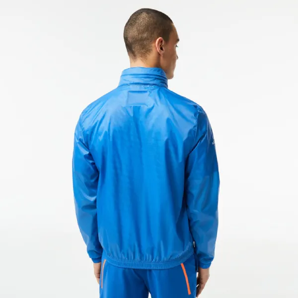 Áo Khoác Nam Lacoste Tennis x Novak Djokovic Zip Jacket BH5043 L99 Màu Xanh Dương Size 50