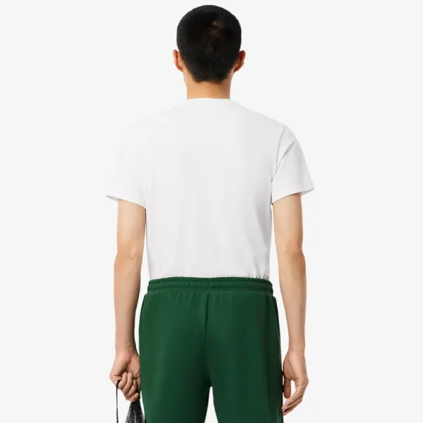 Áo Phông Nam Lacoste Ultra Dry Tennis Heritage Badge TH7712-51-001 T-Shirt Màu Trắng Size 4