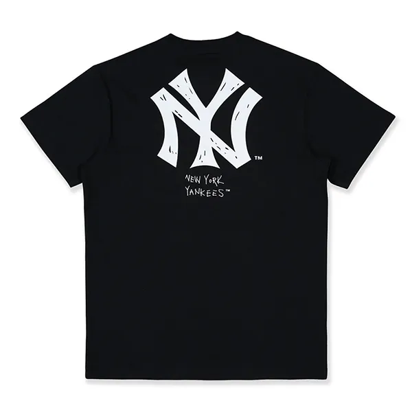 Áo Phông New Era x MLB NY Classic Print Tee Tshirt Màu Đen Size S