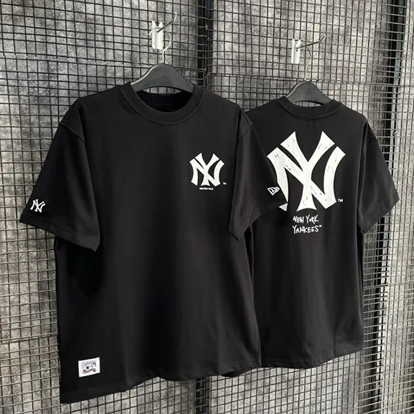 Áo Phông New Era x MLB NY Classic Print Tee Tshirt Màu Đen Size S