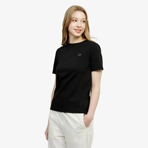 Áo Phông Nữ Lacoste Women's Basic T-Shirt TF791E 031 Màu Đen Size 34