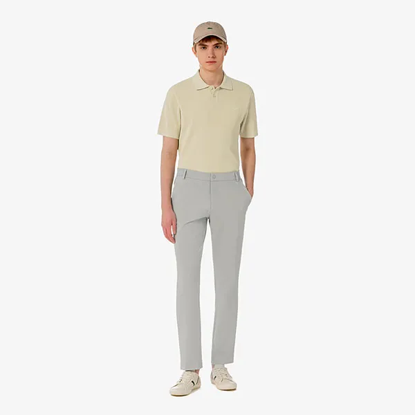 Áo Polo Len Nam Lacoste Golf Texture Sweater AH011E - 02S Màu Be Size 3