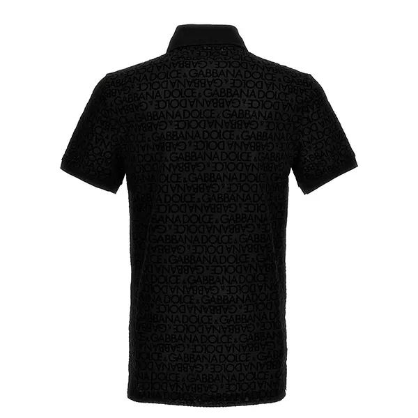 Áo Polo Nam Dolce & Gabbana D&G Logo G8PT0TG7KV1N0000 Màu Đen Size 46
