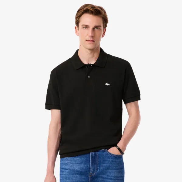 Áo Polo Nam Lacoste Classic Fit Diamanté Crocodile Piqué PH6884-51-031 Màu Đen Size 5