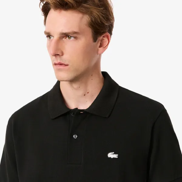 Áo Polo Nam Lacoste Classic Fit Diamanté Crocodile Piqué PH6884-51-031 Màu Đen Size 5