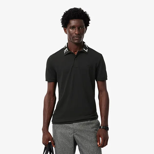 Áo Polo Nam Lacoste L.12.12 Slim Fit Petit Piqué Fabric PH2525 99 031 Màu Đen Size 3