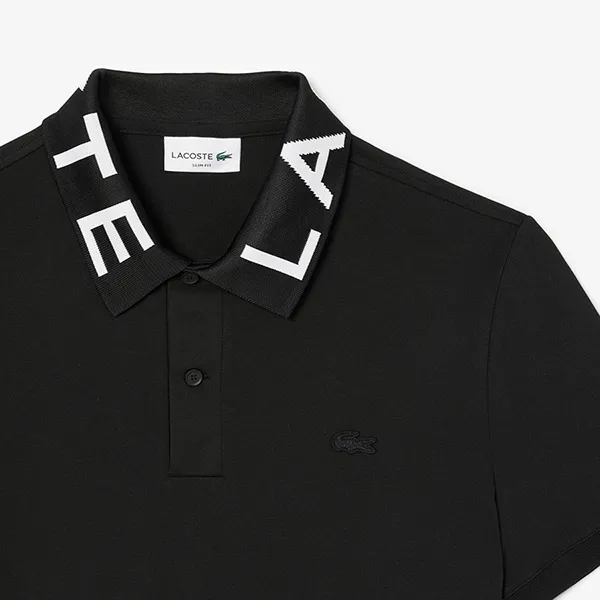 Áo Polo Nam Lacoste L.12.12 Slim Fit Petit Piqué Fabric PH2525 99 031 Màu Đen Size 3