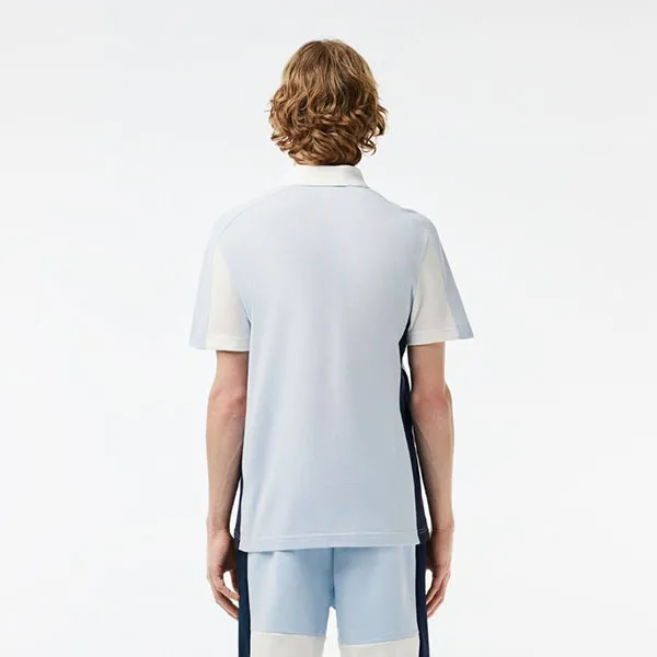 Áo Polo Nam Lacoste Pique Colourblock Shirt PH1302 - IHJ Màu Ghi Size 3