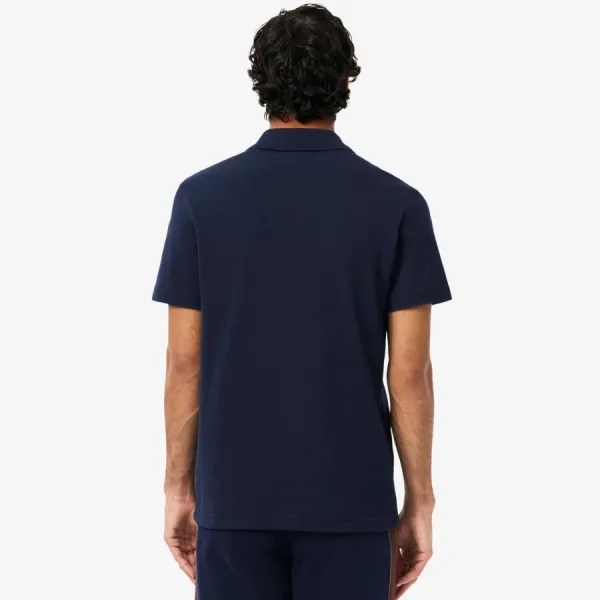 Áo Polo Nam Lacoste Regular Fit Colorblock Petit Piqué PH5918-51-6WZ Màu Xanh Navy Size 5