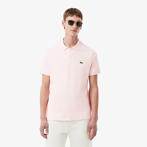 Áo Polo Nam Lacoste Regular Fit Pima Cotton Polo DH5922 51 T03 Light Pink Màu Hồng Nhạt Size 3
