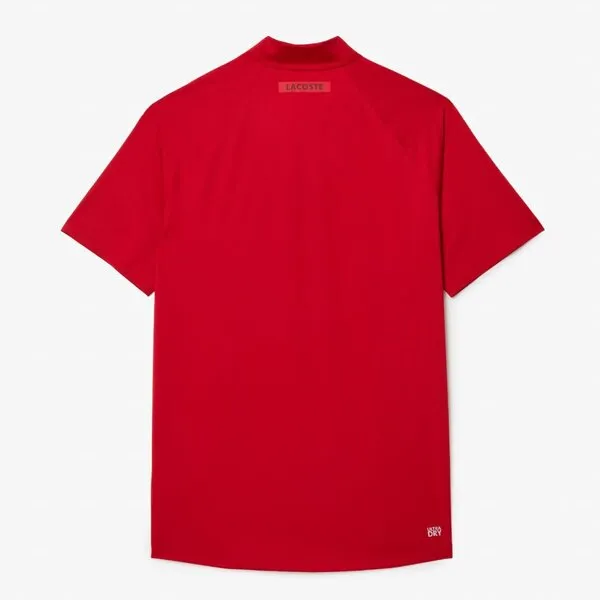 Áo Polo Nam Lacoste Tennis x Novak Djokovic Regular Fit Player Polo DH2614 IF4 Màu Đỏ Size 3
