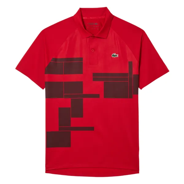 Áo Polo Nam Lacoste Tennis x Novak Djokovic Regular Fit Player Polo DH2614 IF4 Màu Đỏ Size 3
