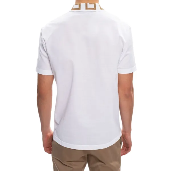 Áo Polo Nam Versace Polo Shirt With Logo 'White' A87402-A231240-A1001 Màu Trắng Size XS