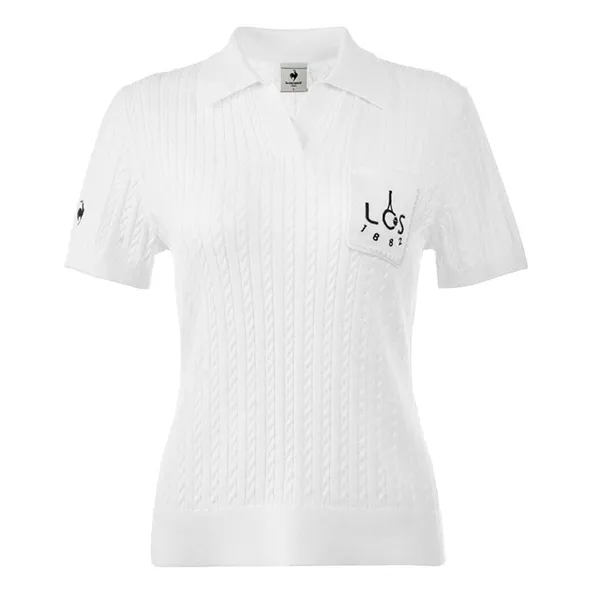 Áo Polo Nữ Le Coq Sportif L262WCNROS03-A04 Màu Trắng Size XS