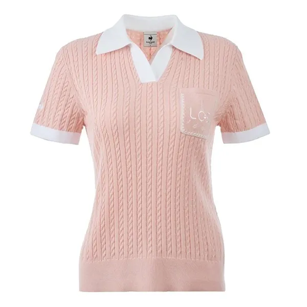 Áo Polo Nữ Le Coq Sportif L262WCNROS03-H17 Màu Hồng Pastel Size XS