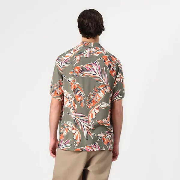 Áo Sơ Mi Cộc Tay Nam Tommy Hilfiger Lightweight Regular Fit Tropical Short Sleeve Shirt 39449 - 0H7 Màu Xanh Olive Size XS