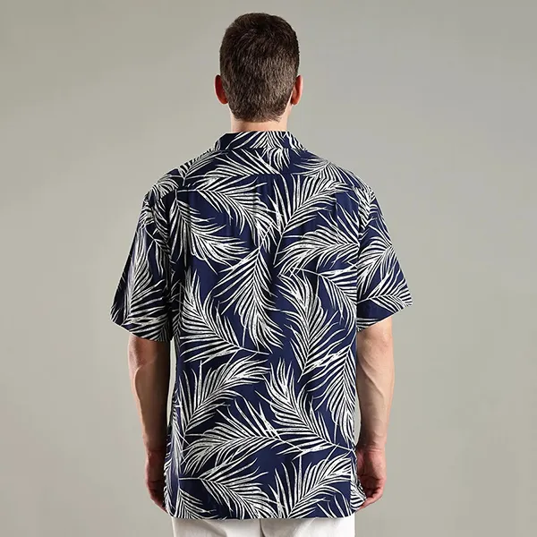 Áo Sơ Mi Cộc Tay Nam Tommy Hilfiger Regular Fit 39447 - C7G Màu Xanh Navy Size XS