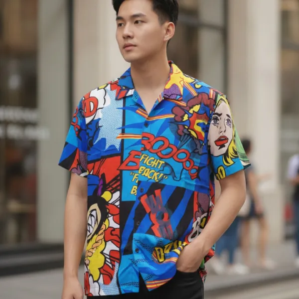 Áo Sơ Mi Nam Reason Clothing Shirt With Multiple Patterns A1-211 Phối Màu Size L