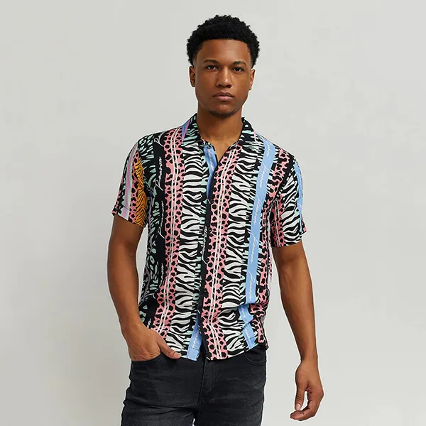 Áo Sơ Mi Nam Reason Jungle Fever Shirt VS1-03 Phối Màu Size XL