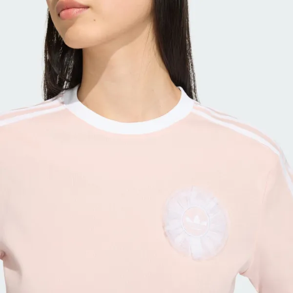 Áo Thun Nữ Adidas Lace Branding T-Shirt KS6561 Màu Hồng Be Size S