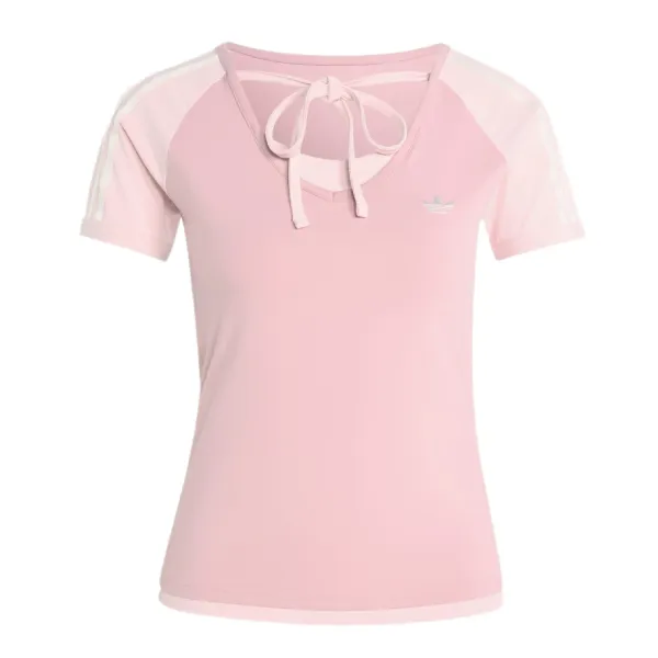 Áo Thun Nữ Adidas Summer Glow Vintage Tee T-Shirt KY8130 Màu Hồng Be Size S