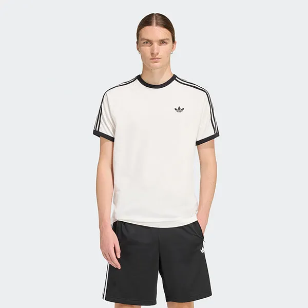 Áo Thun Nam Adidas 3-Stripes T-Shirt White KE3537 Màu Trắng Đen Size S