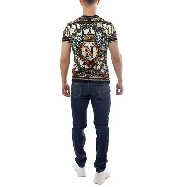 Áo Thun Nam Dolce & Gabbana D&G Multicolor T-Shirt Phối Màu Size 48