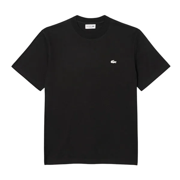 Áo Thun Nam Lacoste Men's Diamanté Crocodile Cotton T-Shirt TH6883-51 031 Màu Đen Size 4